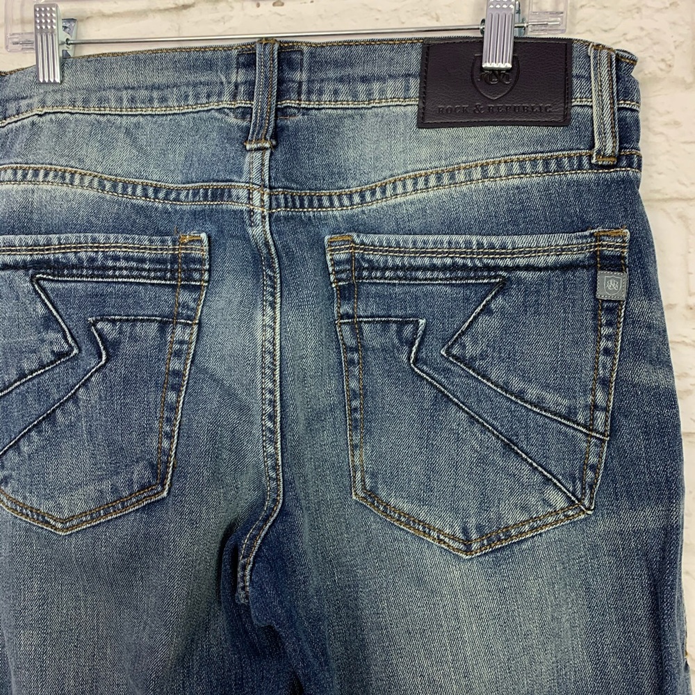 Rock & Republic Relaxed Straight Stretch Jeans 32 - Picture 6 of 11